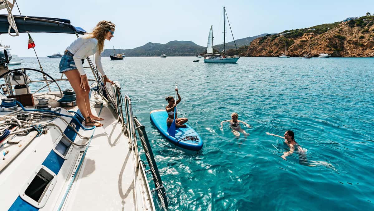Depuis Ibiza : Excursion en voilier à Formentera avec arrêts à la plage