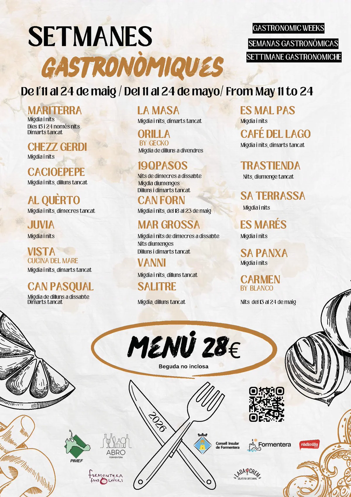 semaines gastronomiques formentera 2026 2 semaines gastronomiques formentera 2026