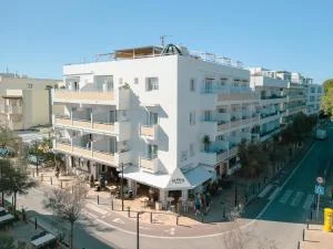 L'Hotel Sa Volta vu du ciel à Es Pujols, Formentera