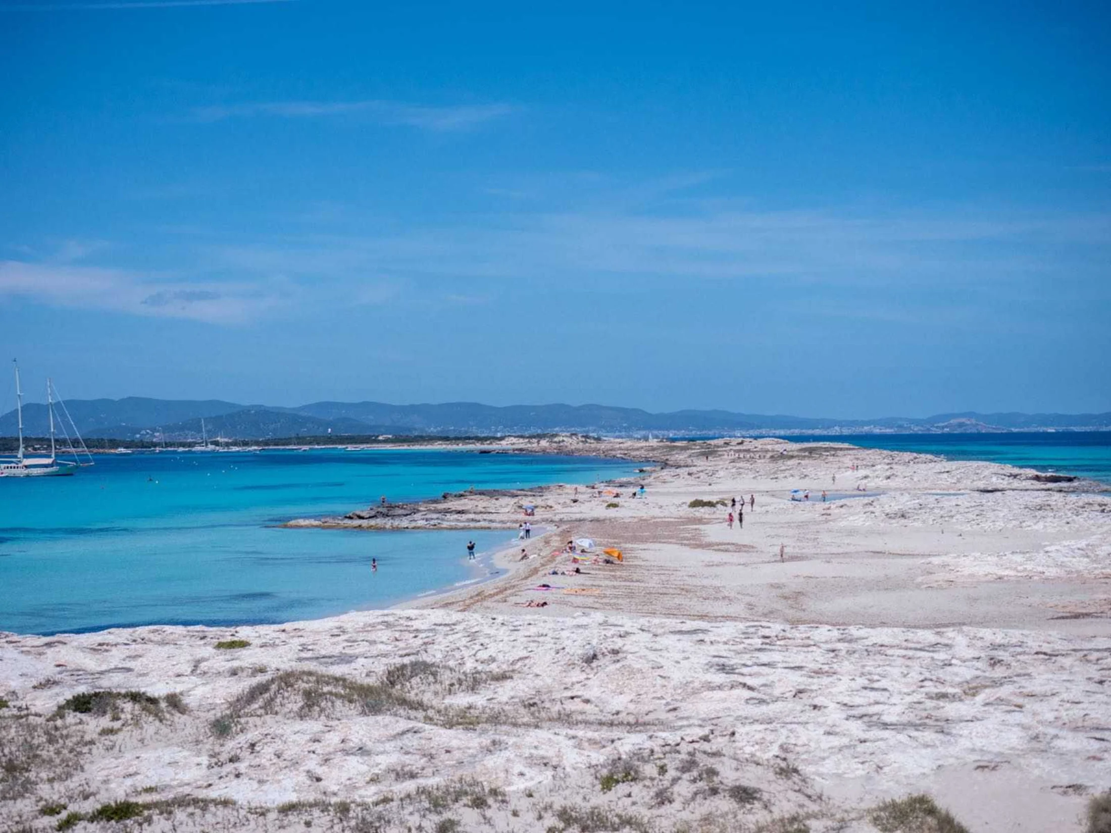 trocadors langue de sable Langue de sable d'Es Trucadors entre deux mers turquoise, Formentera