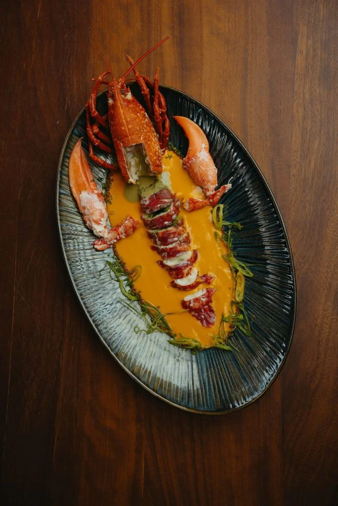 Plat de langouste au restaurant Madunia Ibiza