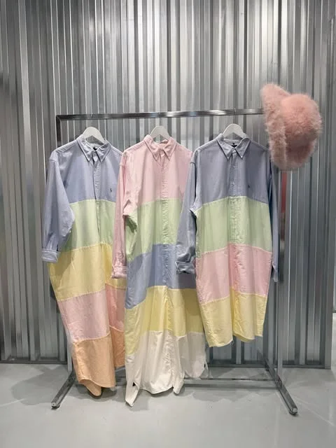 Robes chemises colorblock en vente chez Ruta Market Ibiza