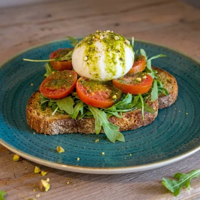 salines cafe formentera tartine burrata Tartine burrata et tomates du Salines Cafè, La Savina, Formentera