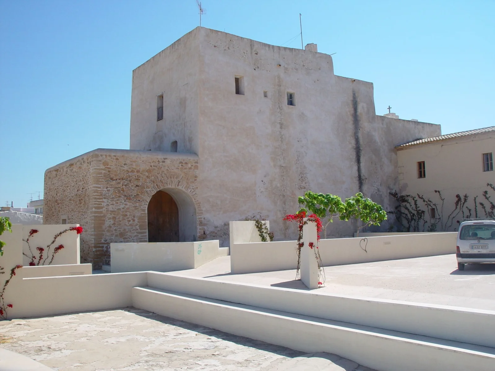 excursion bus formentera sant francesc Église fortifiée de Sant Francesc Xavier