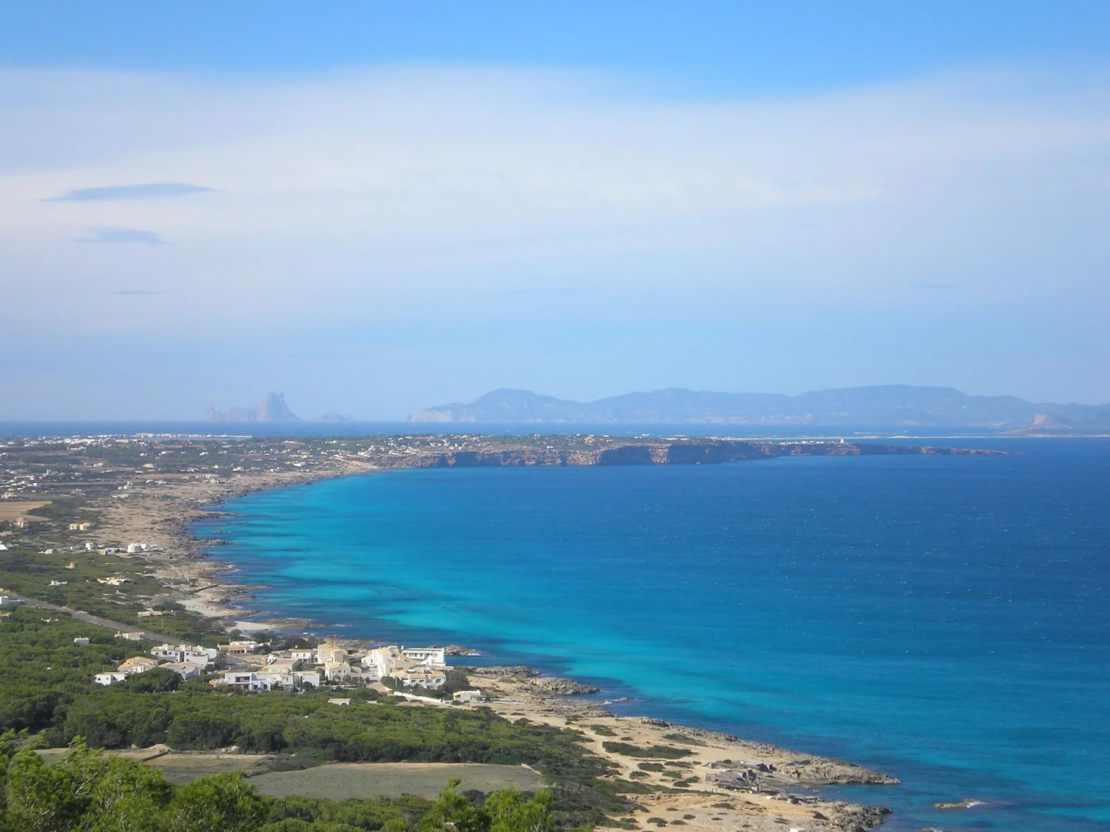 formentera panorama hauteurs la mola Vue sur Formentera et la mer depuis les hauteurs de La Mola