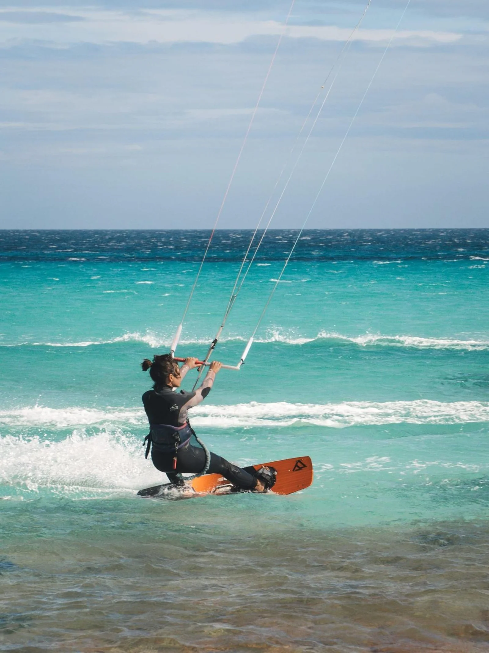 kitesurf formentera navigation Kitesurfeuse en navigation à Illetes