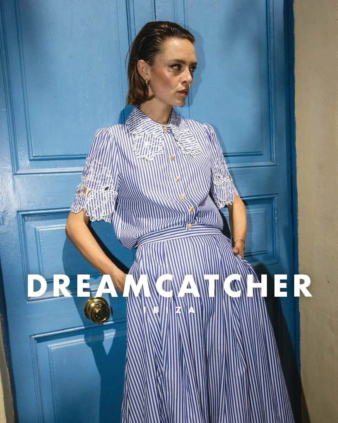 dreamcatcher ibiza robe rayee Robe longue rayée bleu lavande de la collection Dreamcatcher Ibiza