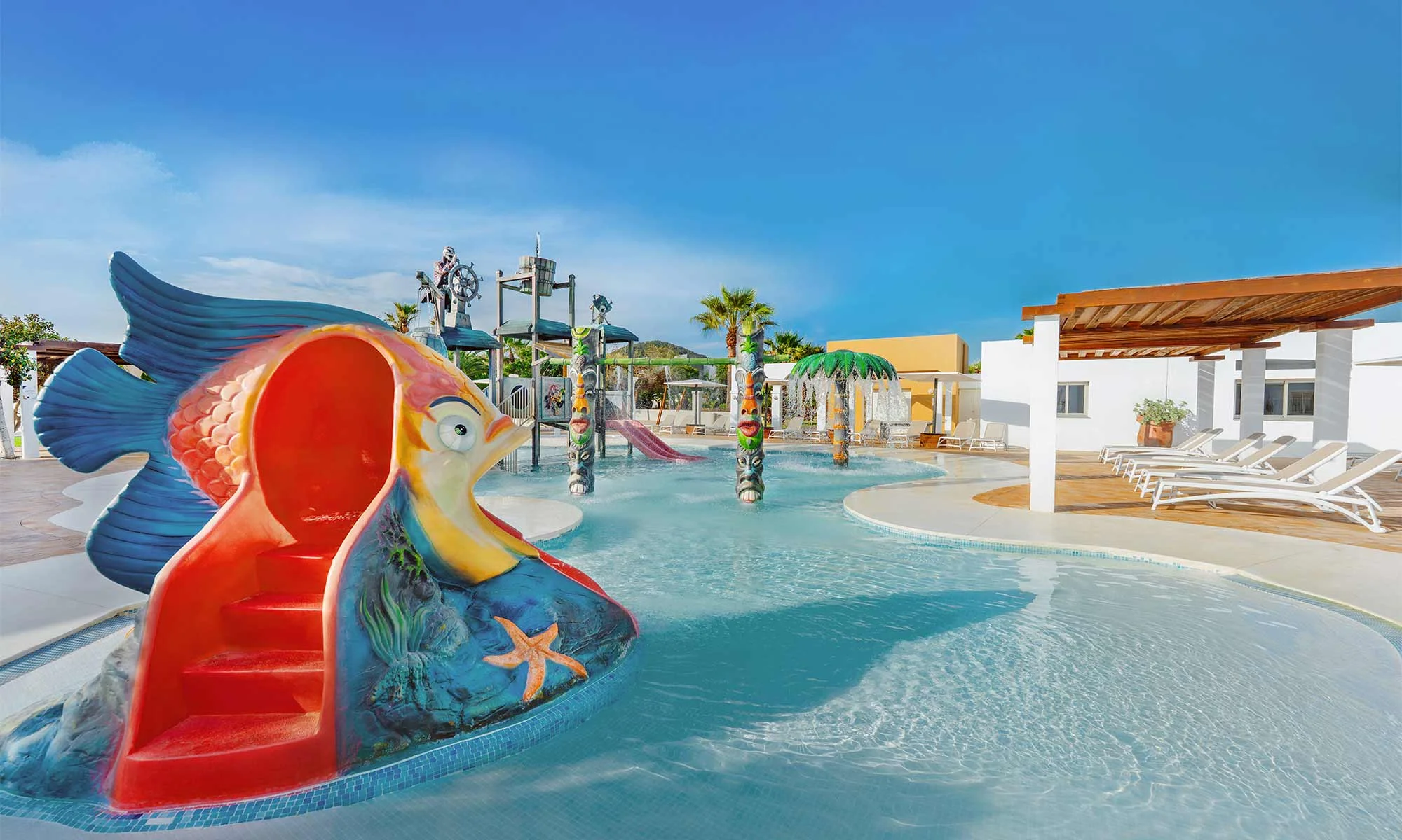 grand palladium select palace ibiza aire jeux aquatique aire de jeux aquatique pour enfants du complexe Grand Palladium Ibiza