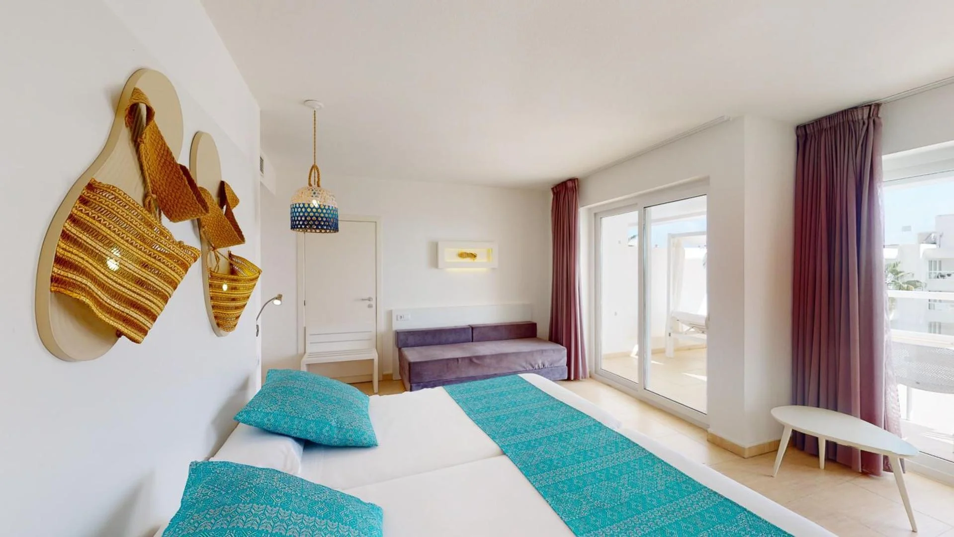 tropic garden santa eularia chambre chambre familiale de l'Aparthotel Tropic Garden